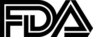 FDA logo in black on a transparent background