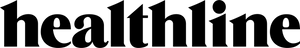 Text 'healthline' in a bold, black font on a green background
