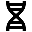Icon of a double helix, representing DNA.