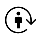 Person icon with a rightward arrow, indicating movement or direction.